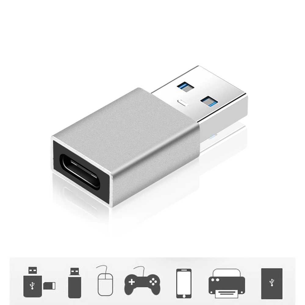 USB 3,0 type-A штекер к USB3.1 type-C Женский USB 3,1 type C адаптер переходника разъема для samsung huawei P20 наушники ПК ноутбук