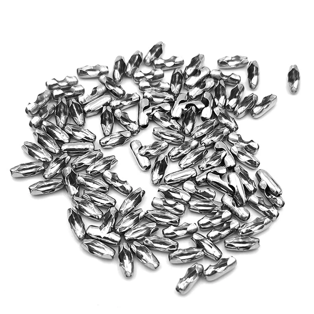 30 Stück Edelstahl 1,5 2,0 2,4 3,2 4 4,5 5 6 mm Kugelperlen Kettenverbinder Verschlüsse Diy Schmuck Zubehör Halskette – Detail 3