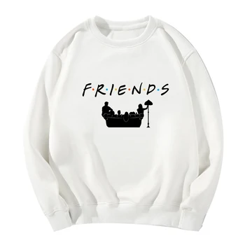 

Kawaii Harajuku Long Sleeve Friends Hoodies Women Толстовка High Quality Spring Autumn Kpop Graphic Punk Coat Sweatshirt Jumper