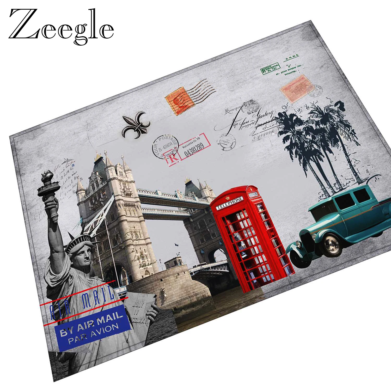 Zeegle коврики и ковры для дома, гостиной, противоскользящий абсорбирующий коврик для ног дивана, моющийся коврик для ванной и душа, декоративный коврик для учебы