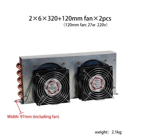 Perfeclan Small Condenser Radiator For Refrigerator Freezer Cooling