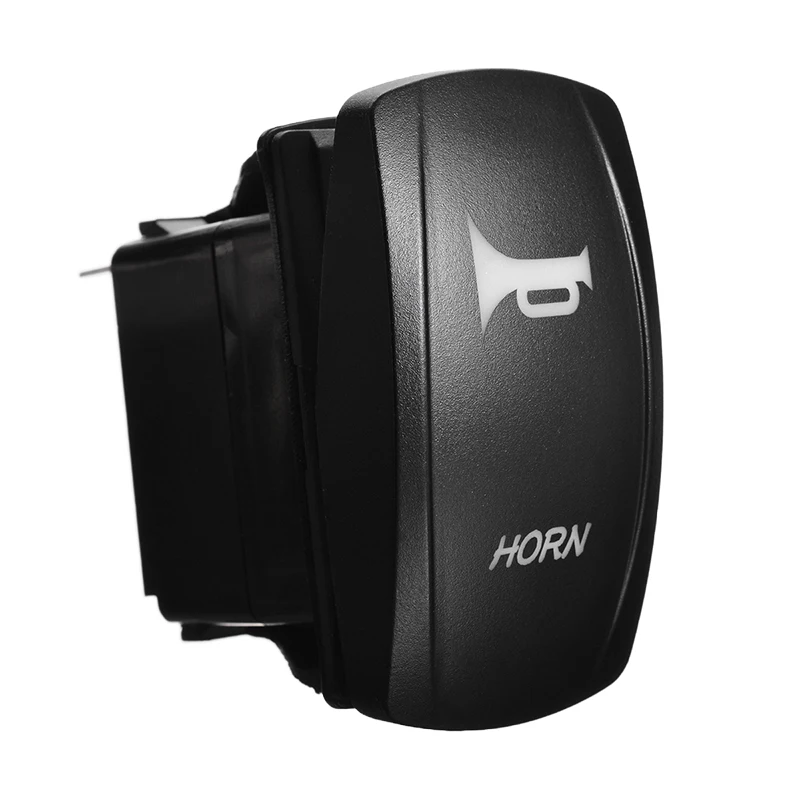DC 12V/24V ON/OFF Horn Rocker Toggle Switch Blue LED SPST Waterproof Switches Universal For Car Motorcycle Boat Truck