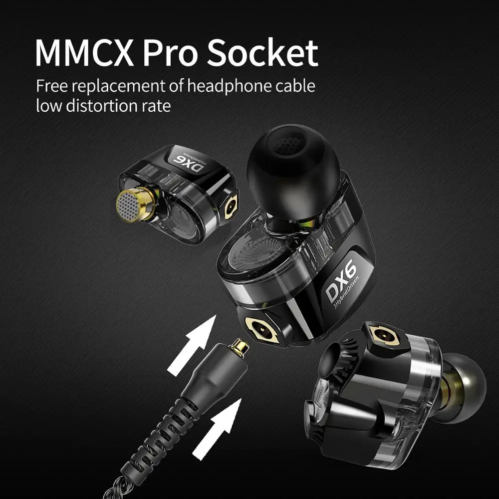 PLEXTONE DX6 In ear Earphone Wired 3 5mm Magnetic PC Phone Gaming Headset with Mic Detachable headset for huawei xiaomi iphone