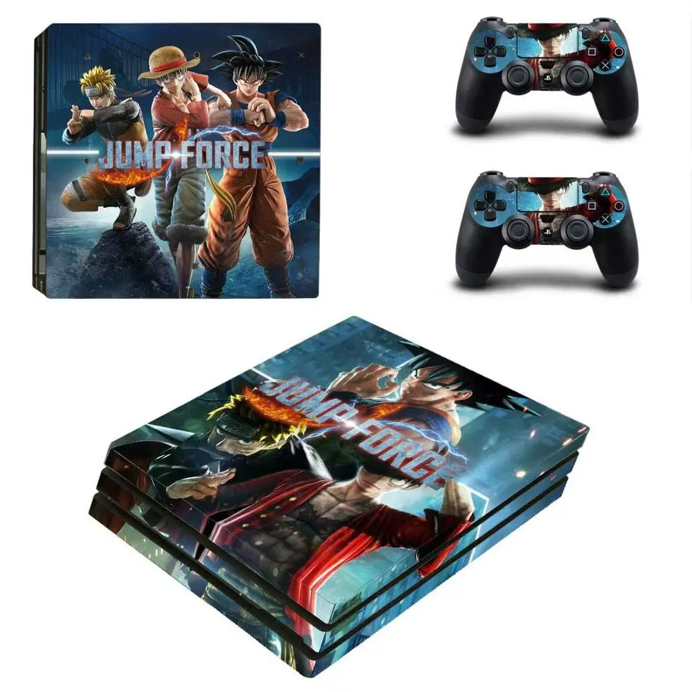 Jump Force one piece Дракон Наруто PS4 Pro наклейка кожи для sony Playstation 4 Pro консоль и контроллеры игры виниловые наклейки
