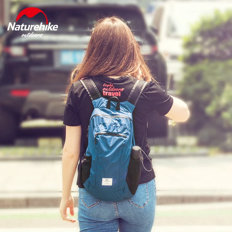 Folding Backpack Portable Outdoor Waterproof Mountaineering Skin Pack Travel Sports School Bag Naturehike hiking backpack
