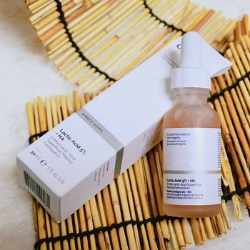 

Face Acne Pores Makeup Lactic Acid 5% + HA A Mild Lactic Acid Superficial Peeling Formulation 30ml Ordinary Skin Care Serum