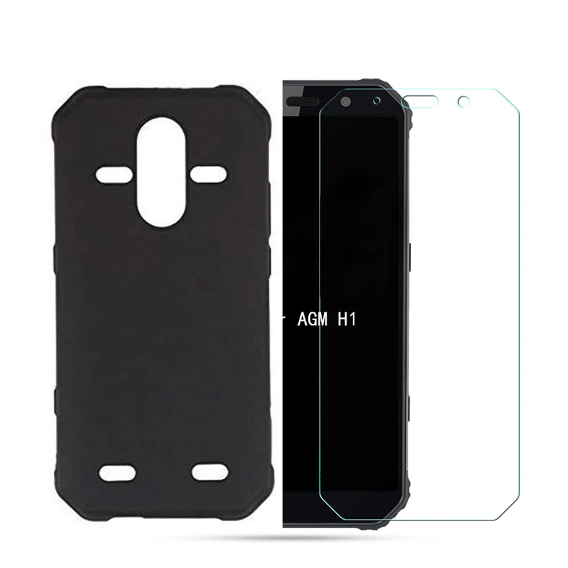 For AGM A9 H1 Tempered Glass Pro Soft Case Full Protection Cover With | Мобильные телефоны и аксессуары