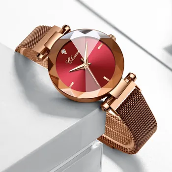 

Watch Women Hot Fashion Mesh Strap Diamond Luxury Ladies Waterproof Quartz Watches Womens Dress Watch Women Clock Zegarek Damski