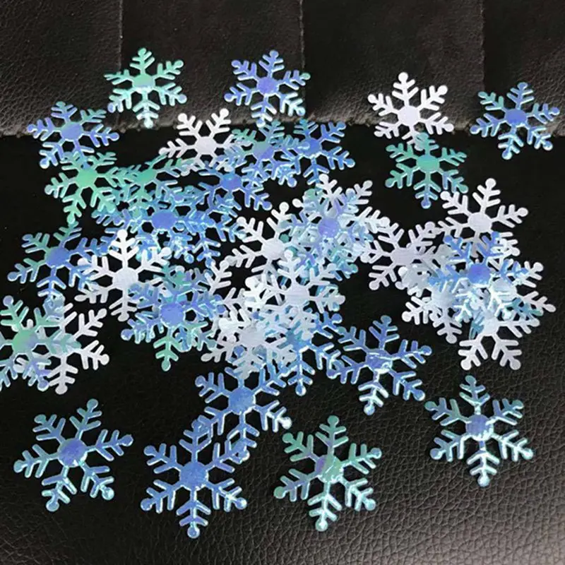 200pcs/lot Snowflake Frozen Party Snowflake Christmas Decorations For Home Winter Decorations Wedding Party Decoration Navidad