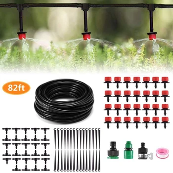 

10/25m Micro-sprinklers Spray Water Cooling Moisturizer Water Irrigation Automatic Watering Kit Set Drip Irrigation Garden Water