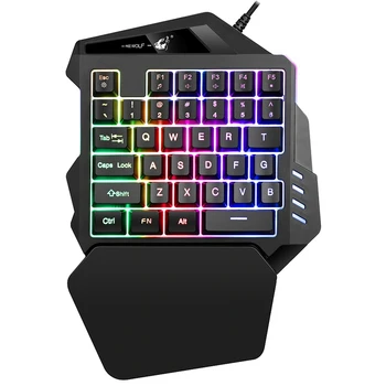 

ZIYOU LANG Suitable for ZIYOU LANG K13 One-Handed Portable Mechanical Gaming Keyboard Left-Handed Mechanical Hand Feel Wired LED