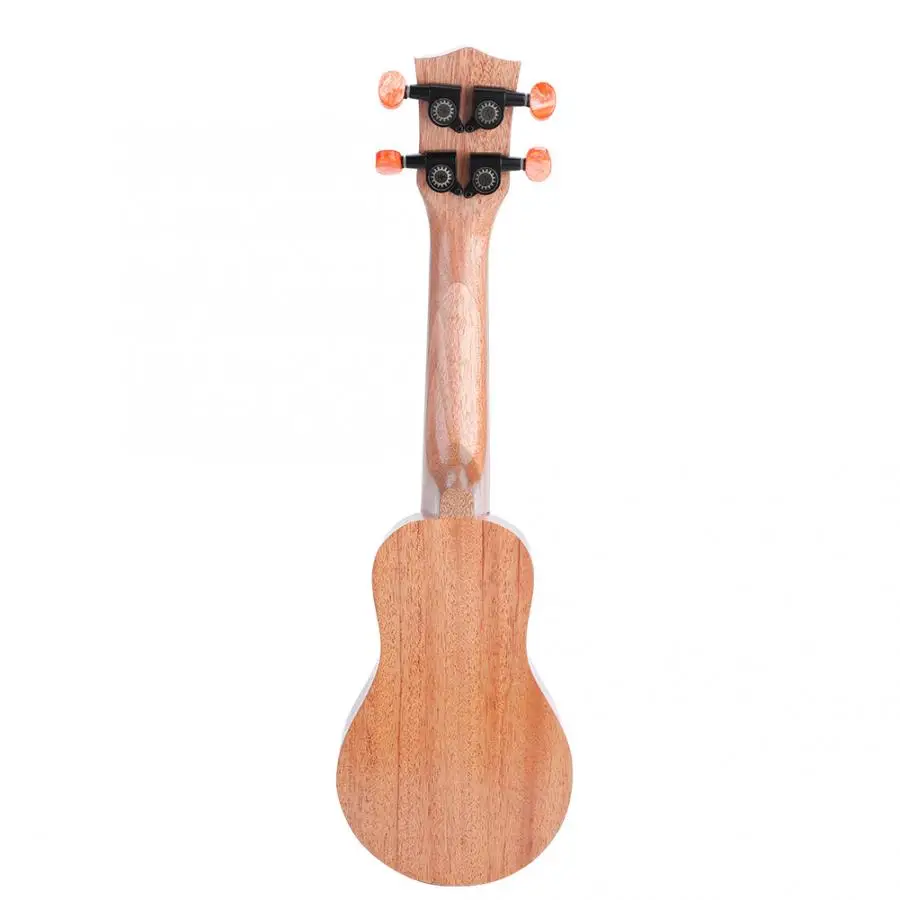 17 дюймов Ель деревянная Гавайская гитара портативная красная сосна укулеле твердая мини гитара для путешествий с сумкой