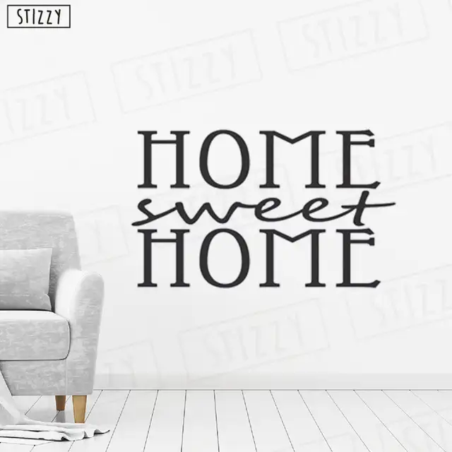 Tienda Online Stizzy Pared Calcomania Creativo Decir Hogar Dulce Hogar Pared Pegatinas Ventana Arte Interior Decoracion Cita Dormitorio Poster Removible Diy S55 Aliexpress Movil