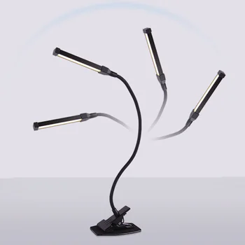 

1PC Clip Lamp Easy to Use High Light Multiple Use USB Power Reading Light for Dormitory Home Use Lighting Workshop