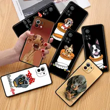 

Phone Capa for Xiaomi Poco X3 NFC M3 F1 Soft Case for Mi 11 10T Pro 9T CC9 Note 10 A2 Lite Tpu Funda Animals Dogs