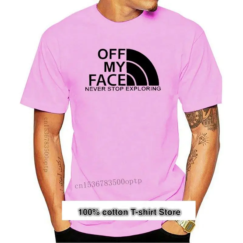 Camiseta de moda para hombre camisa blanca con cara descuta expling Never Stop Tech Rave новинка 2021 | Мужская одежда