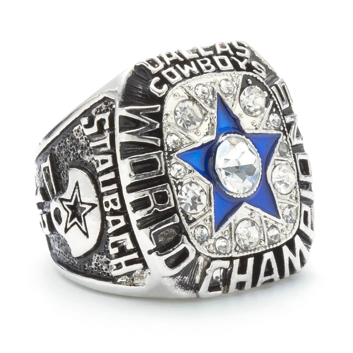 

Bag Bargains Cross-Border a Generation of Fat NFL Silver 1971 Dallas Cowboy Champion Ring Electricity Supplier Hot Selling Women