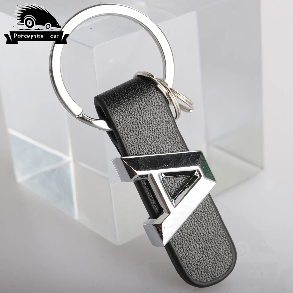 3D Металл для Mercedes Benz W211 W124 W210 W212 W176 W168 W169 W245 W246 AMG E C A B s m G класс автомобильный брелок кожаный брелок для ключей - Название цвета: A