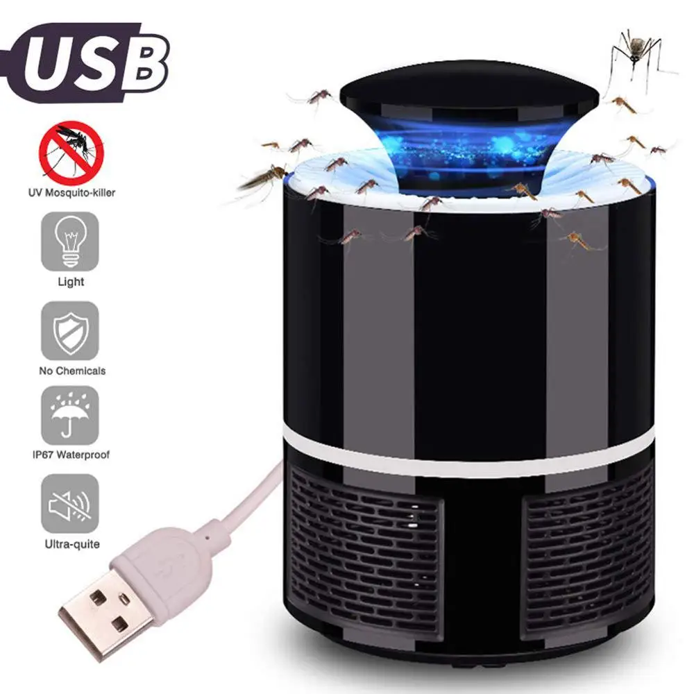 

USB Electric mosquito killer lamp Insect Zapper Killer Trap Smart Light Control UV LED Photocatalyst Fly Bug Dispeller Indoor