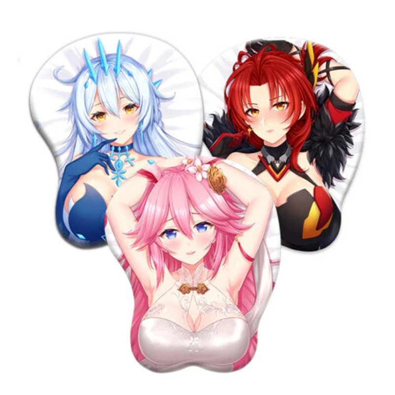 1 шт. силиконовый коврик для мыши мужчин и женщин с рисунком аниме Honkai Impact 3 |