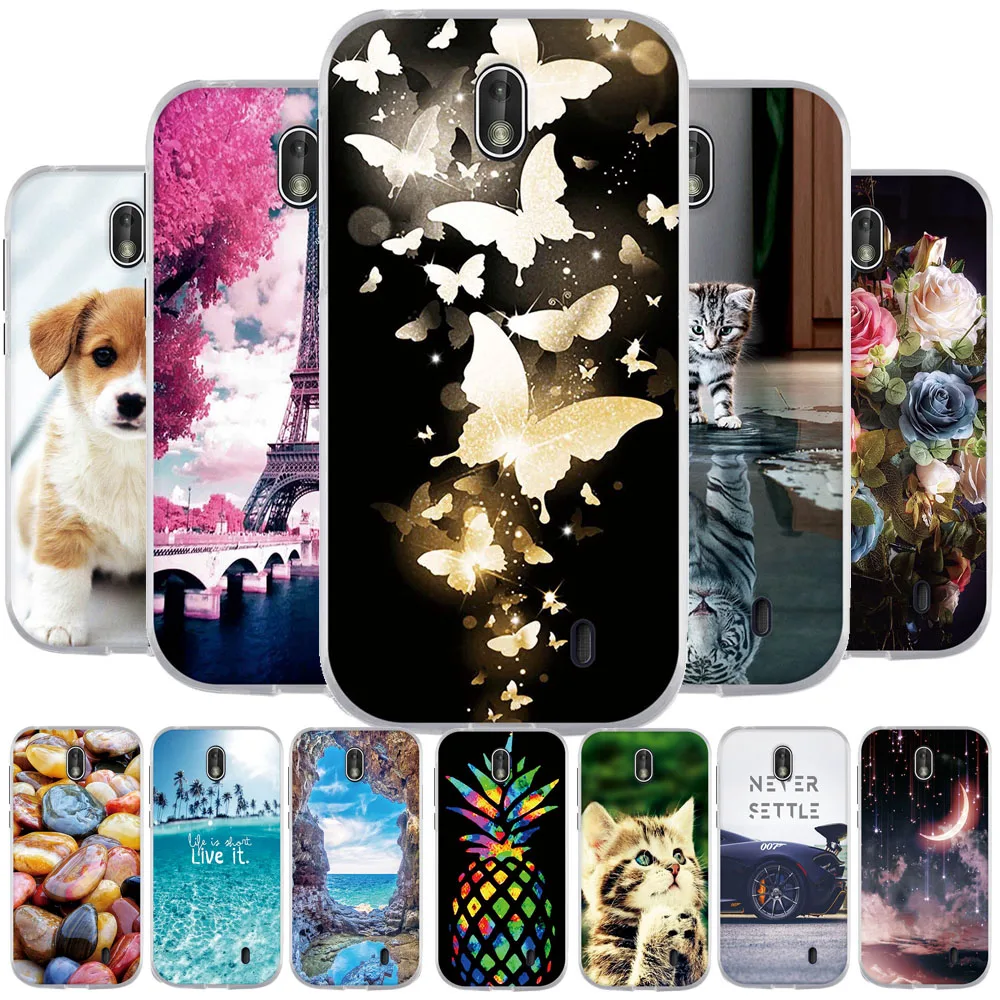 Чехол из ТПУ 4 5 дюйма для Coque Nokia 1 2018 силиконовый чехол с 3D рисунком TA 1047 1060 1056 Nokia1