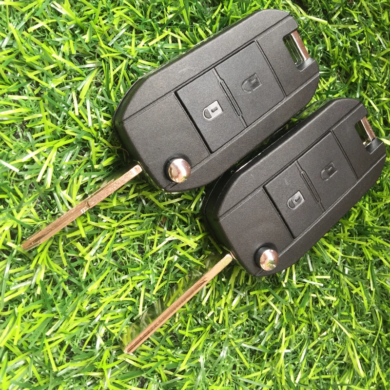 2 кнопки для Peugeot 307 206 207 Citroen C2 модифицированный чехол дистанционного ключа брелка