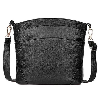 

High Quality Genuine Real Leather Cowhide Fashion Bags Women Cross Body Shoulder Bag Travel Messenger Bags