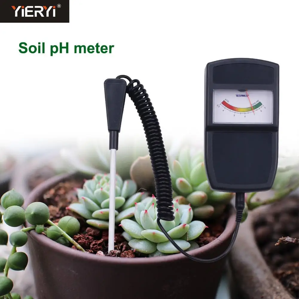 Yieryi PH Измеритель почвы 2 в 1 растение цветы указатель типа открытый детектор почвы PH тестер кислотности метр анализатор для садоводства