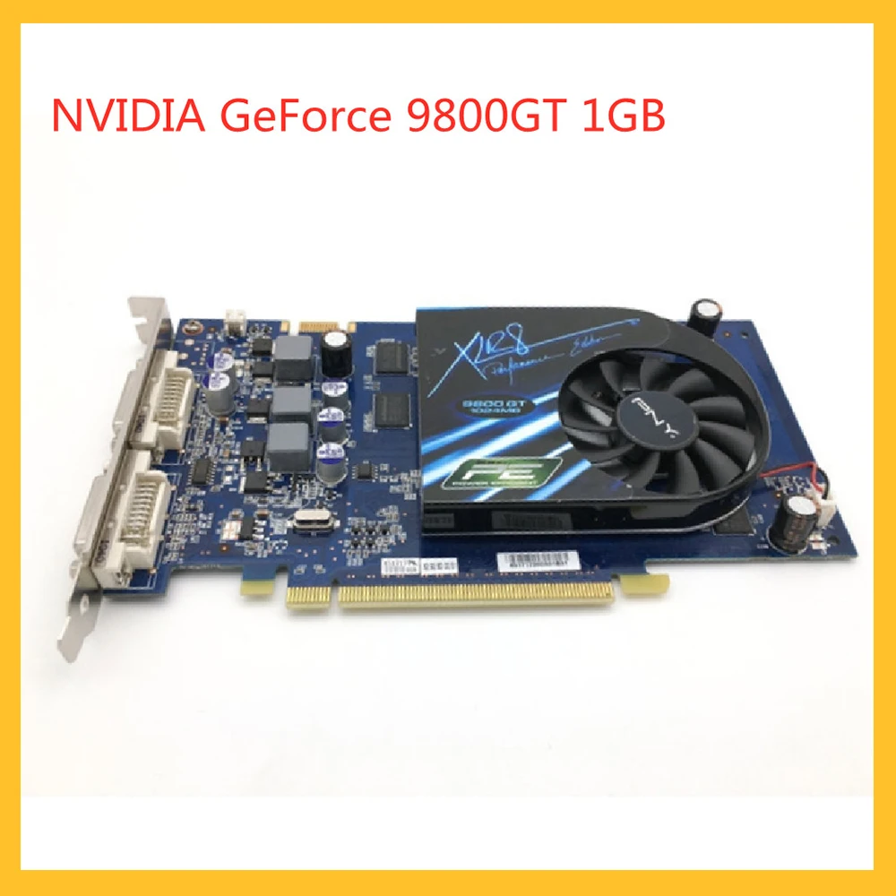 Оригинальная графическая карта GeForce 9800GT 1 ГБ для NVIDIA поддержка медицинской