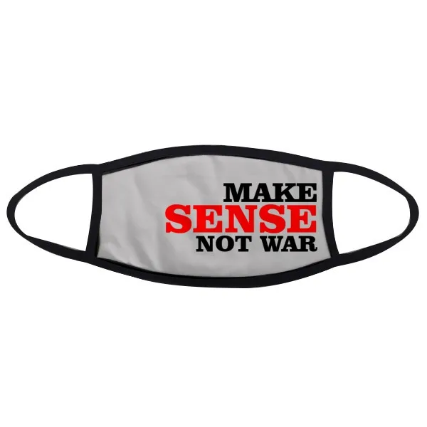 

Love Peace World Make Sense Not War Mouth Face Anti-dust Mask Anti Cold Warm Washable Cotton Gift