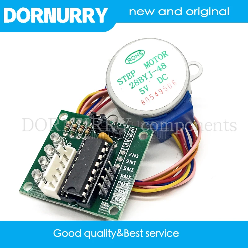 

10PCS 5V 4-Phase Stepper Step Motor + Driver Board ULN2003 with drive Test Module Machinery Board for Arduino new dornurry