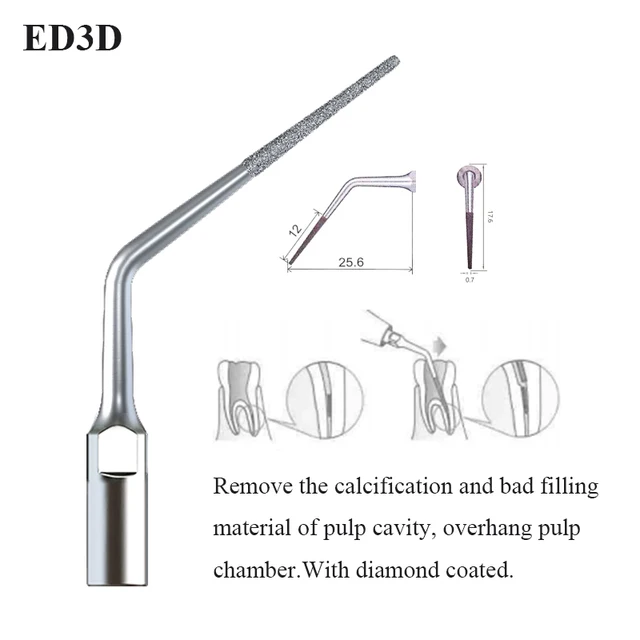 Dental Ultrasonic Scaler Tip Scaling Periodontics Endodontics Dentists Multifunction Endo Perio Scaling Tips Dental Instrument ED3D