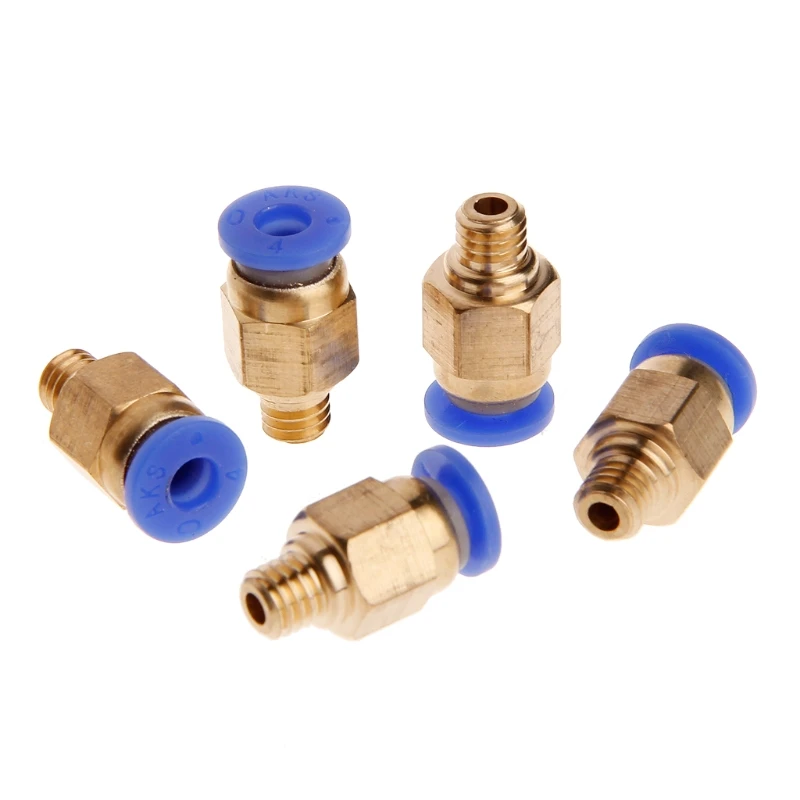 5Pcs PC4-M6 Pneumatic Straight Fitting Connector for 4mm OD Tubing M6 6mm | Обустройство дома