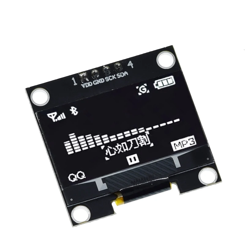 TZT 1,3 Zoll oled IIC Serielles weißes OLED-Anzeigemodul 128 x 64 I2C SSD1315 12864 LCD-Bildschirmplatine VDD GND SCK SDA für Arduino – Detail 5