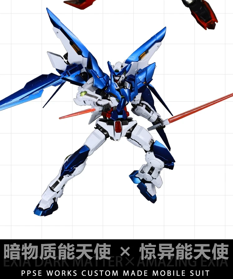 BANDAI MG 1/100 PPGN-001 Гандам удивительные Exia Темная материя металл цветной Темная материя модель подарок игрушки Фигурки