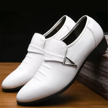 

DIWEINI Business Luxury Shoes Men Breathable Leather Shoes Rubber Formal Dress Shoes Male Office Party Wedding Shoes Mocassins