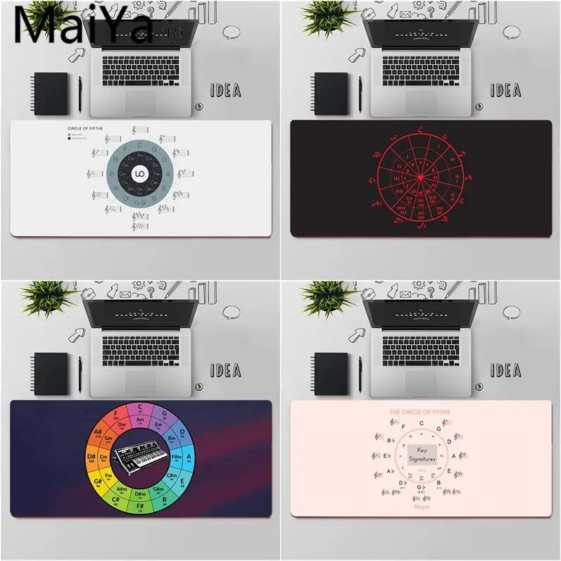 Maiya высокое качество круг пятых игровой коврик для мыши ноутбука бесплатная