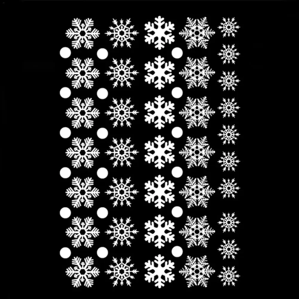 Снежинка шаблон стикер Рождественское украшение для окон стикер окно платье праздничное украшение для вечеринок Реквизит стикер снежинки - Цвет: B