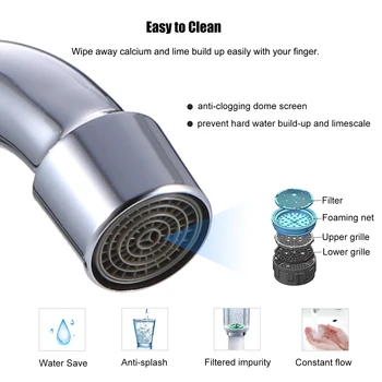 

New Foldable Faucet Kitchen Faucet Rotation Bathroom Bar Sink Water Taps Single-Handle Cold Hot Water Mixer Kitchen Faucet for H