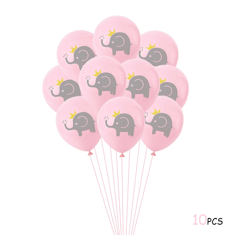 balloon 10pcs Мультяшный Детский слон вечерние одноразовые столовые приборы тарелка бумажная чашка полотенце Дети День Рождения Вечеринка для украшения детского душа вечерние принадлежности - Цвет: balloon 10pcs