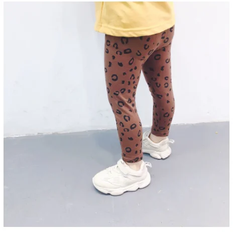 Spring Girls Leggings New Leopard Printed Bottom Pants For Girls Baby Girl Clothes Children Leggings