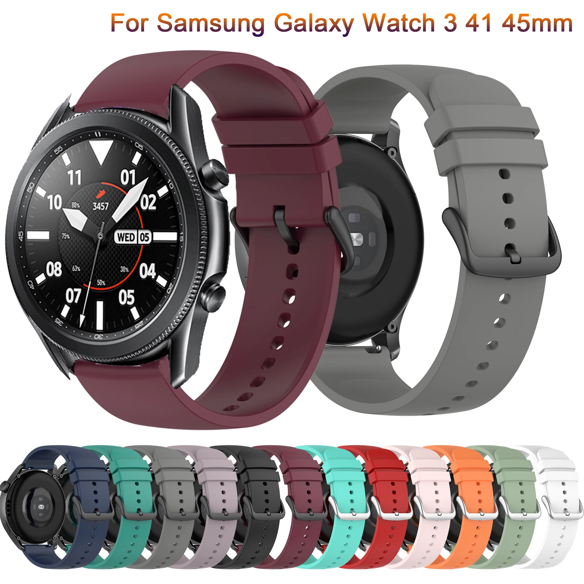 Silicone Replacement Wristband - 20mm/22mm Adjustable Strap
