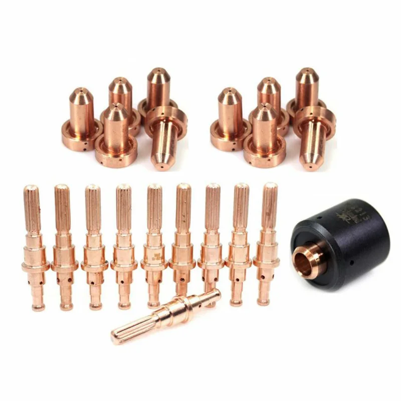 

Plasma Torch Set 10pc Electrodes+10pc Nozzles+1pc Starter Box For Thermal Dynamics SL60 SL100 Start Cartridge 9-8213 PK21