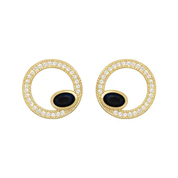 

CH-931 South Korean New Geometric Round Earrings Fashion Temperament Joker Simple Earrings Female Jewelry