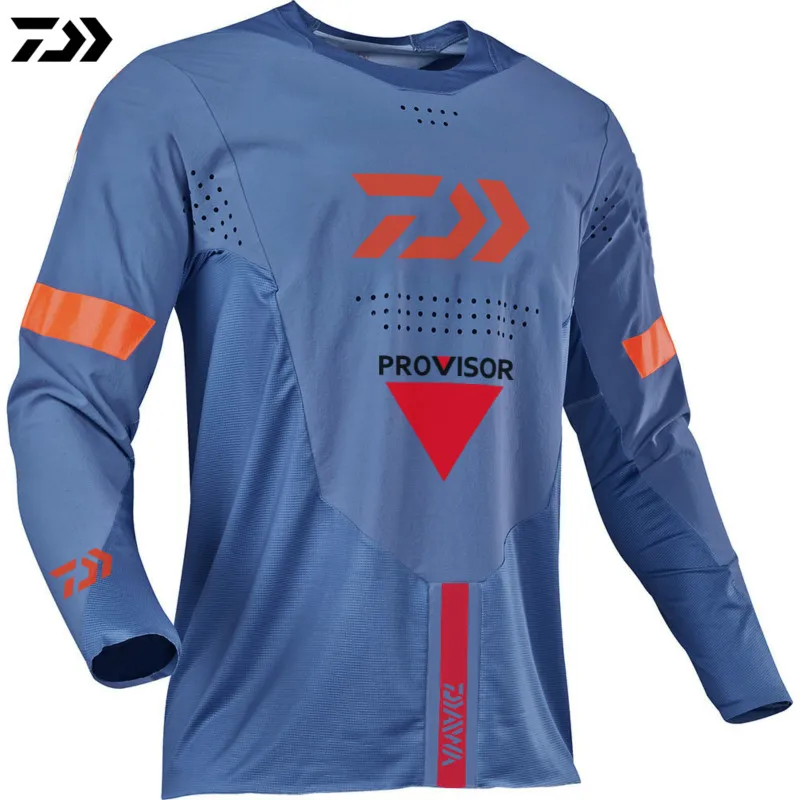Daiwa De Verano Jersey Ropa De Hombre Ropa De Pesca Anti-UV Camisa De Pesca De Manga Larga Transpirable De Secado Rapido