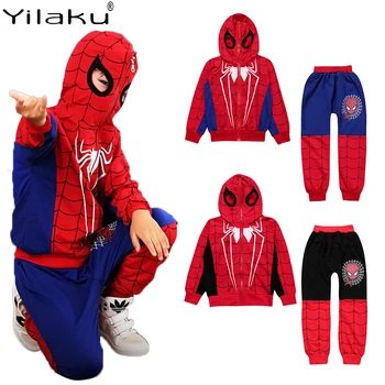 

Yilaku Boy Clothes Sets Cartoon Costume 2 Pcs Zipper Hooded Jacket + Pants Kids Clothes For Boys Cosplay Outfits Spring YY038