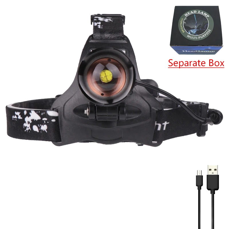 Option A Litwod Z202806 xhp70.2 xhp50 светодиодная фара 50000lm мощный налобный фонарь с зумом, фонарь для кемпинга 18650 - Испускаемый цвет: Option A