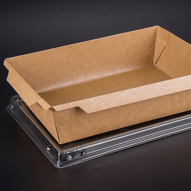 Kraft Paper Packaging Tableware  Disposable Tableware Lunch Box - Lunch  Box Material - Aliexpress