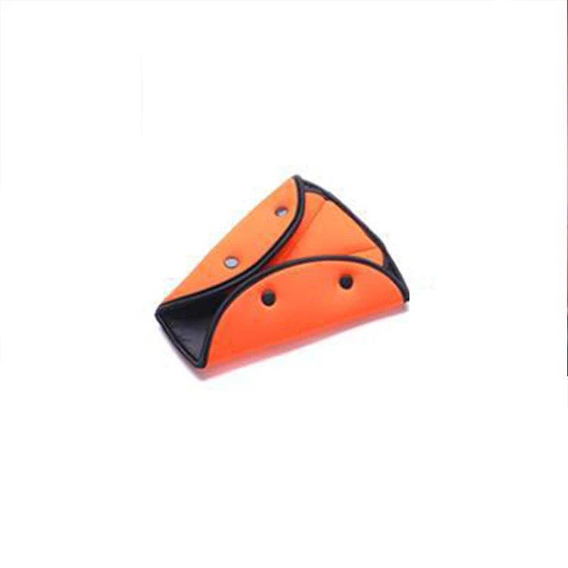 Автомобильный безопасный подходящий ремень безопасности, крепкий регулятор, регулировка ремня безопасности автомобиля, треугольное устройство для защиты детей, защита для детей - Название цвета: Orange