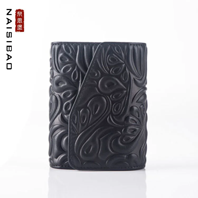 

Organ Wallet Genuine Leather 2019 New Style Card Bit More Full-grain Leather Hot Selling Fashion for Men And Universal Short Cha